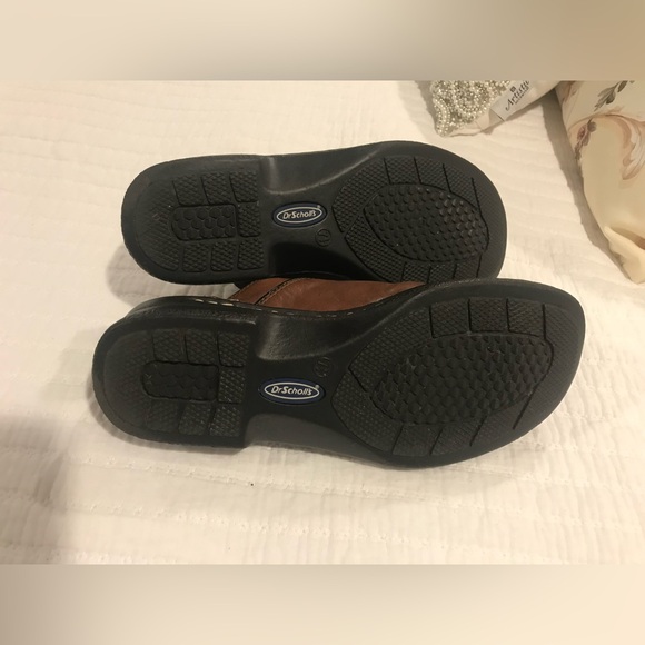 Dr Scholls Margie Double Air Pillo SlideOn Mules Brown Leather size 71/2 - Picture 5 of 5